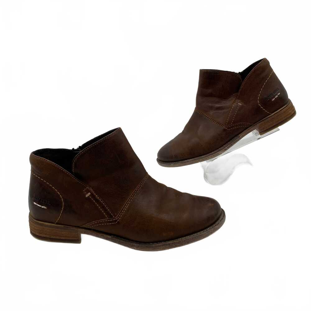 Josef Seibel Brown Leather Bootie | EU39 Regular for Women
